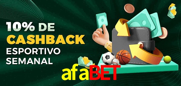 10% de bônus de cashback na afabet